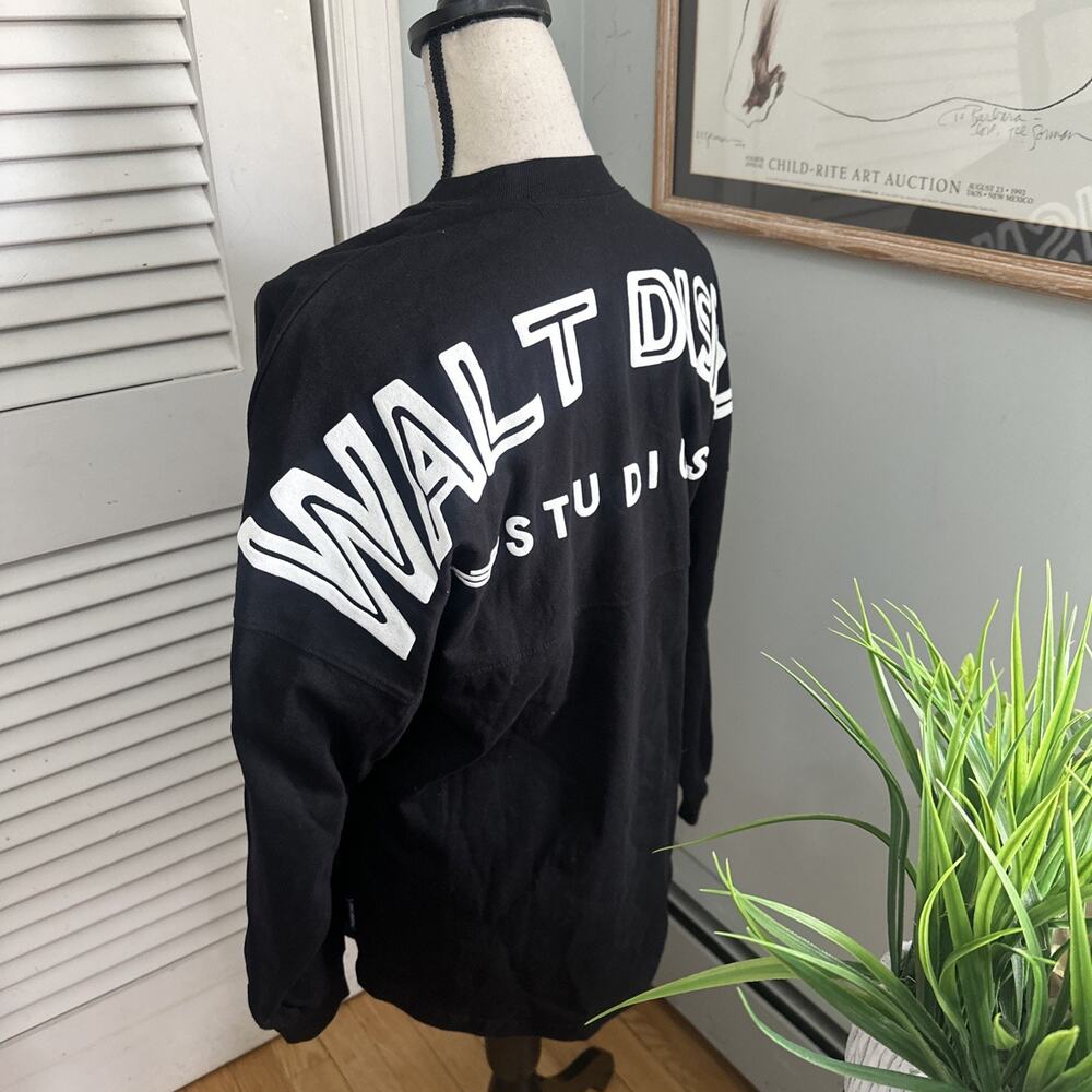 Disney Spirit Jersey Adult XS Black Walt Disney Studios Spellout Mickey Mouse - Picture 5 of 11